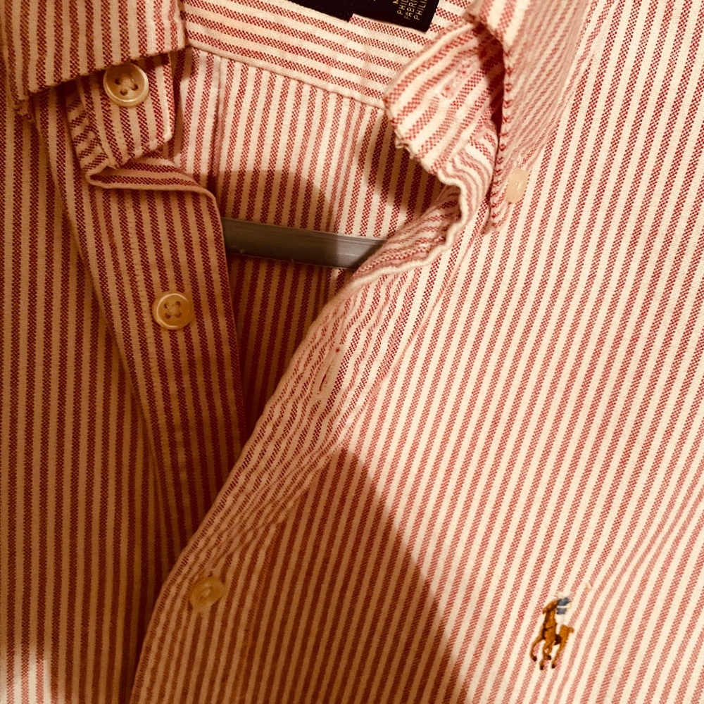 Red striped Ralph Lauren Oxford XS